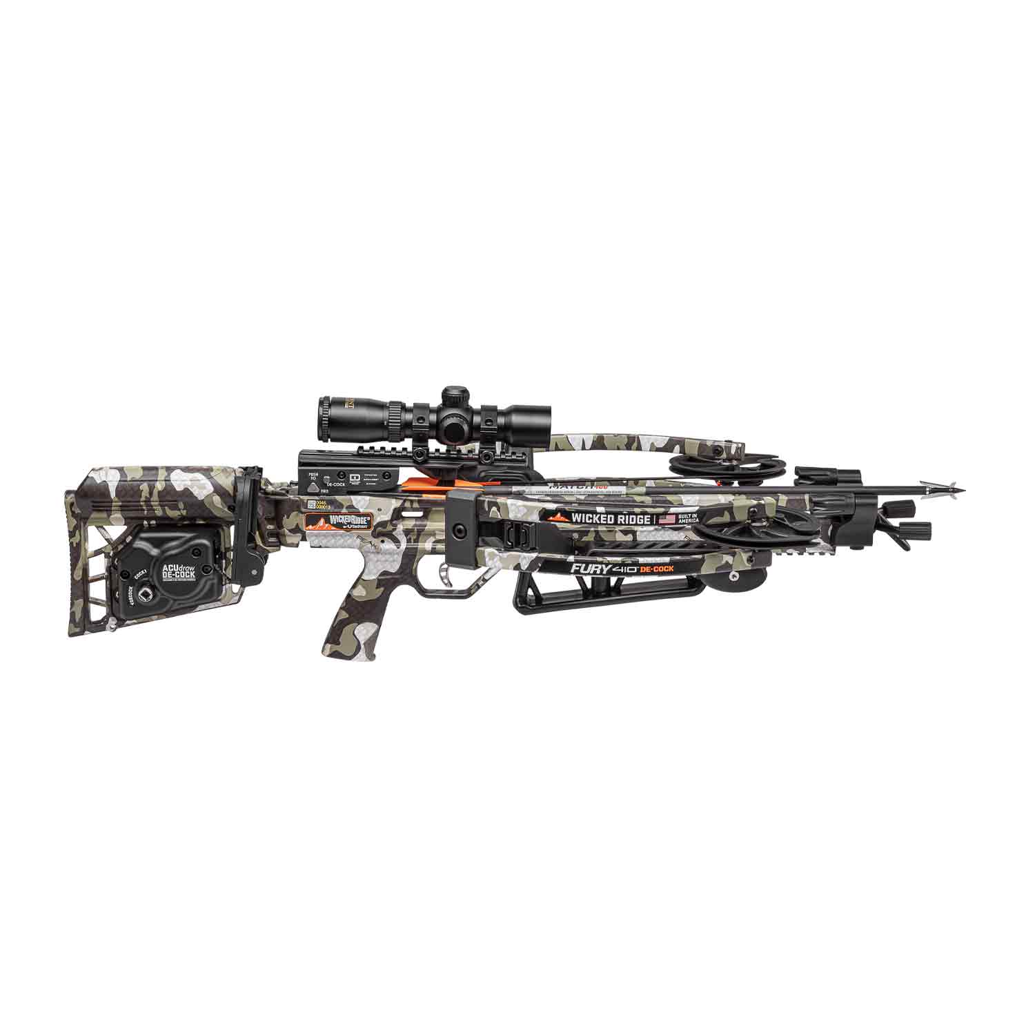Wicked Ridge Fury 410 De-Cock Crossbow Package (RangeMaster Pro Scope)