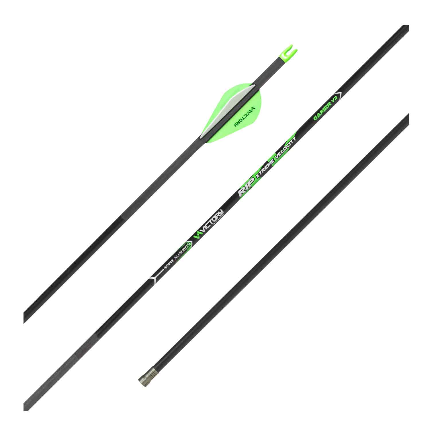 Victory RIP XV Xtreme Velocity Gamer Fletched Arrows (6 Pack)
