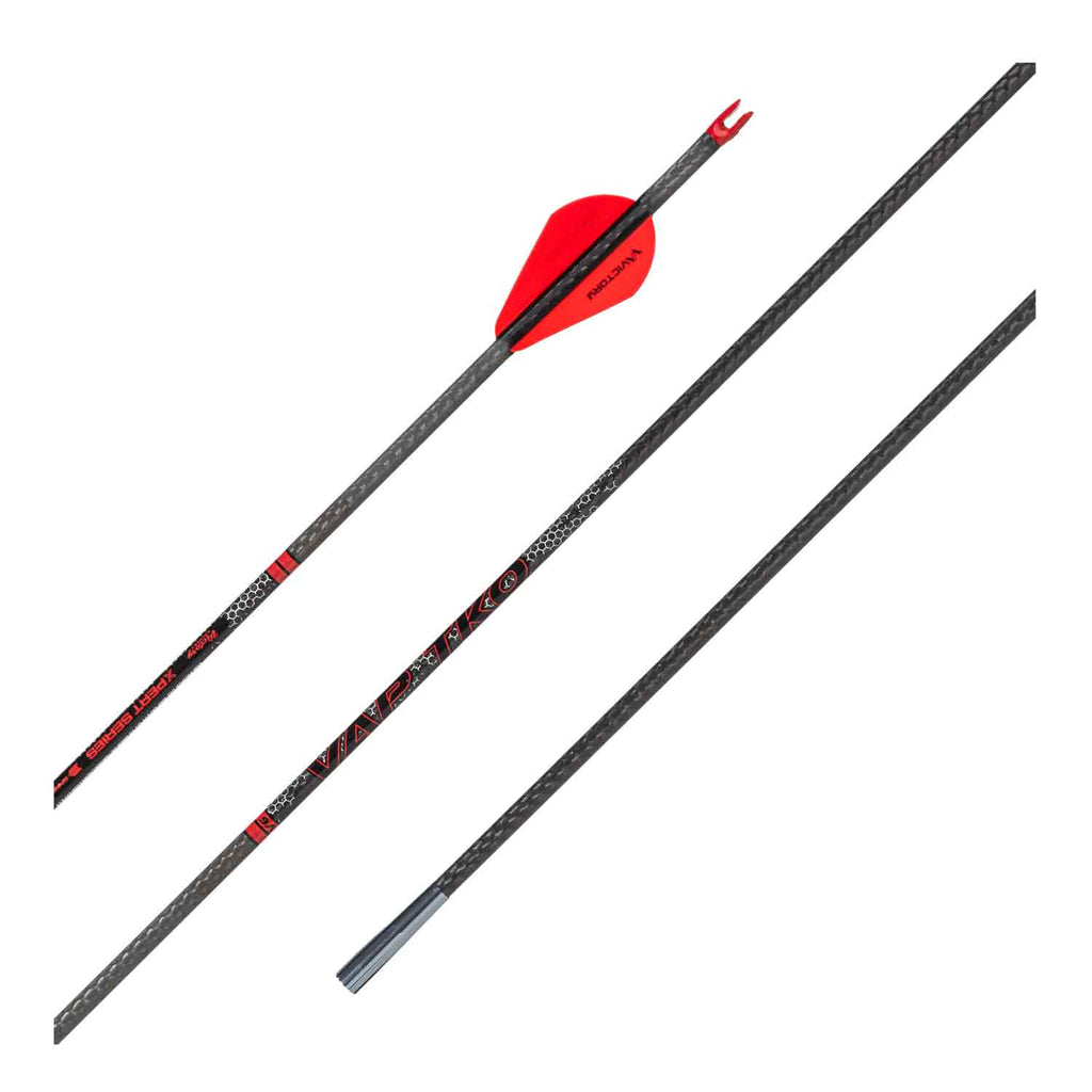 Victory Archery VAP TKO Carbon Hunting Arrows - Small Diameter 0.166 Spine For Maximum Penetration 45 Degree 3K Carbon Weave Victory Archery VAP TKO Carbon Hunting Arrows - Small Diameter 0.166 Spine For Maximum Penetration 45 Degree 3K Carbon Weave