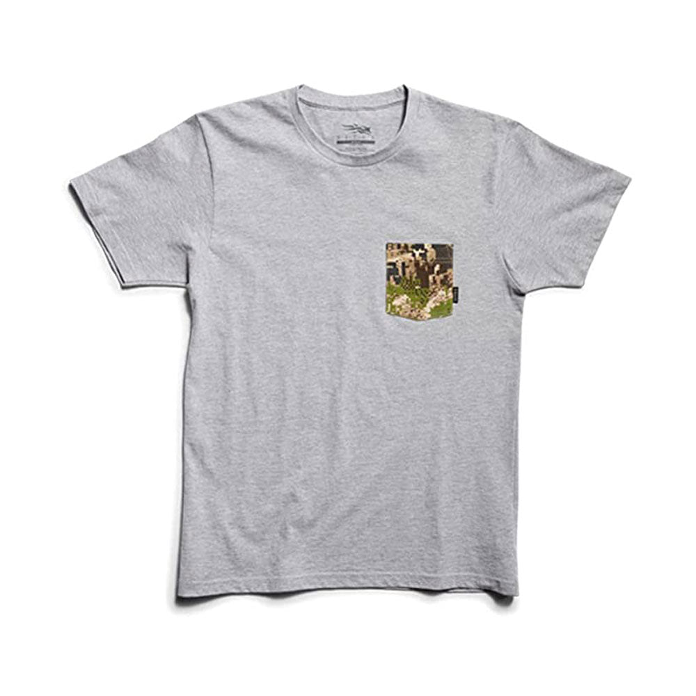SITKA Gear Optifade Pocket Tee (Heather Gray/Subalpine)