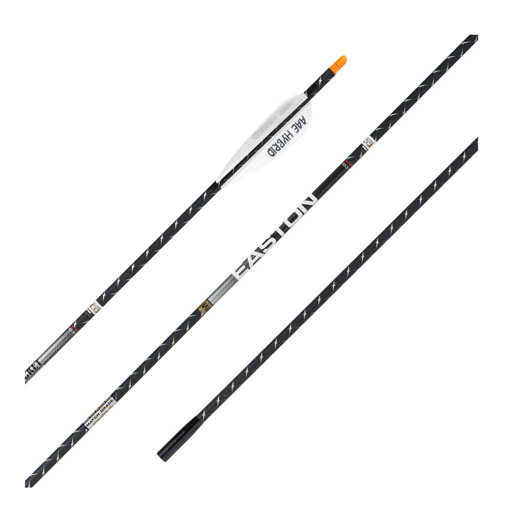 Easton FMJ 4mm Match Grade Fletched Arrows w/Half-Outs