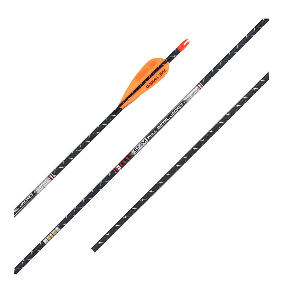 Easton FMJ 5mm Match Grade Fletched Arrows w/HIT Inserts and Collars