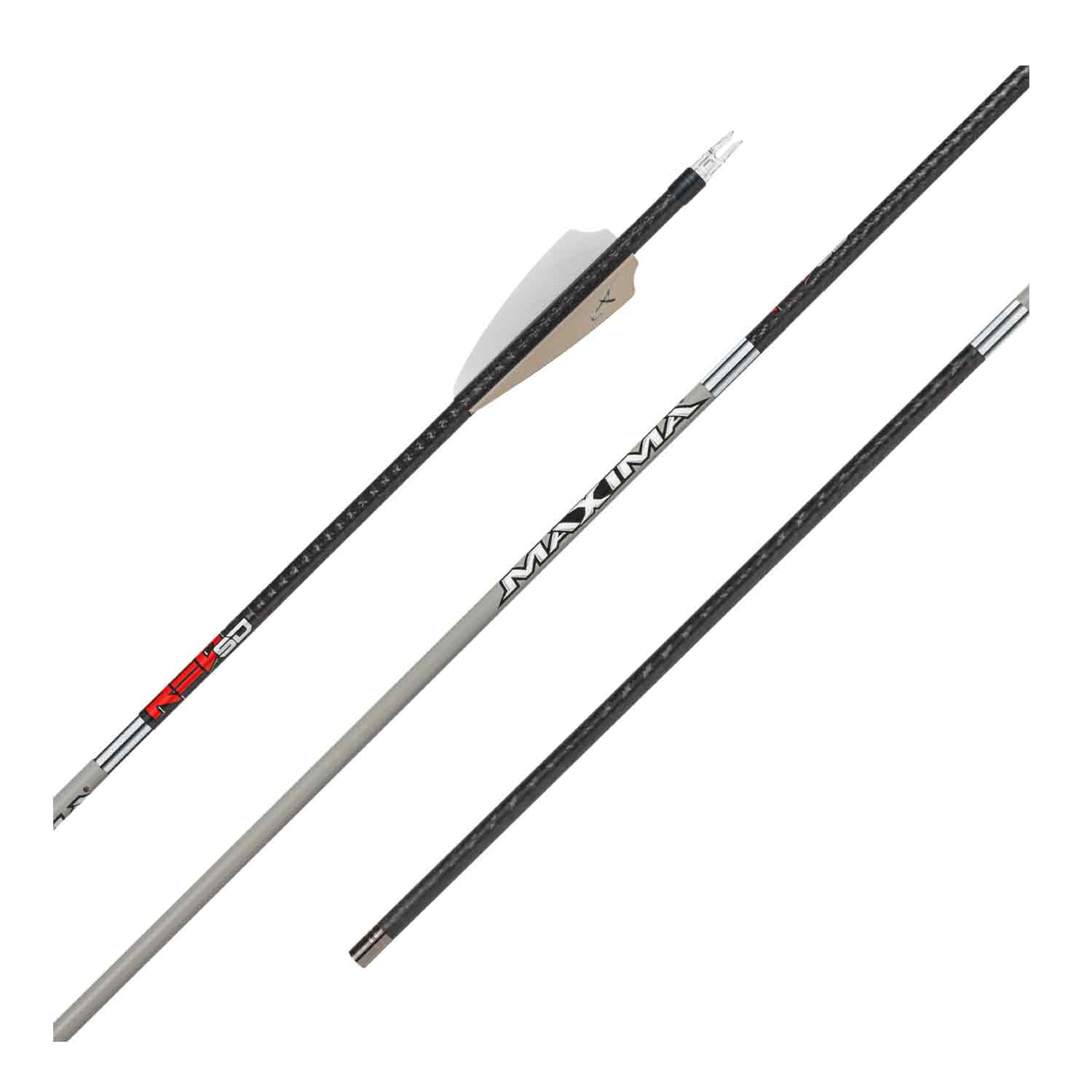 Carbon Express Maxima Red SD Fletched Arrows (Stone)
