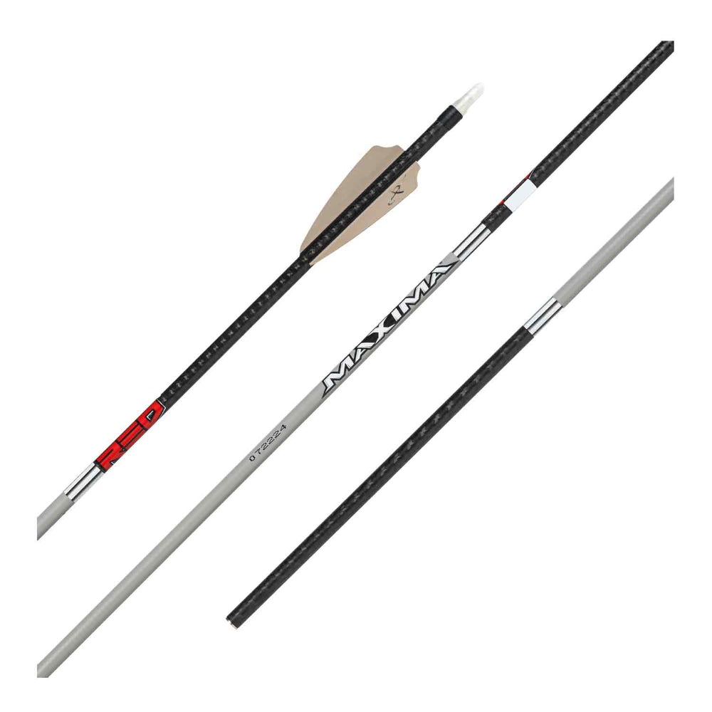 Carbon Express Maxima Red Fletched Arrows (Stone)