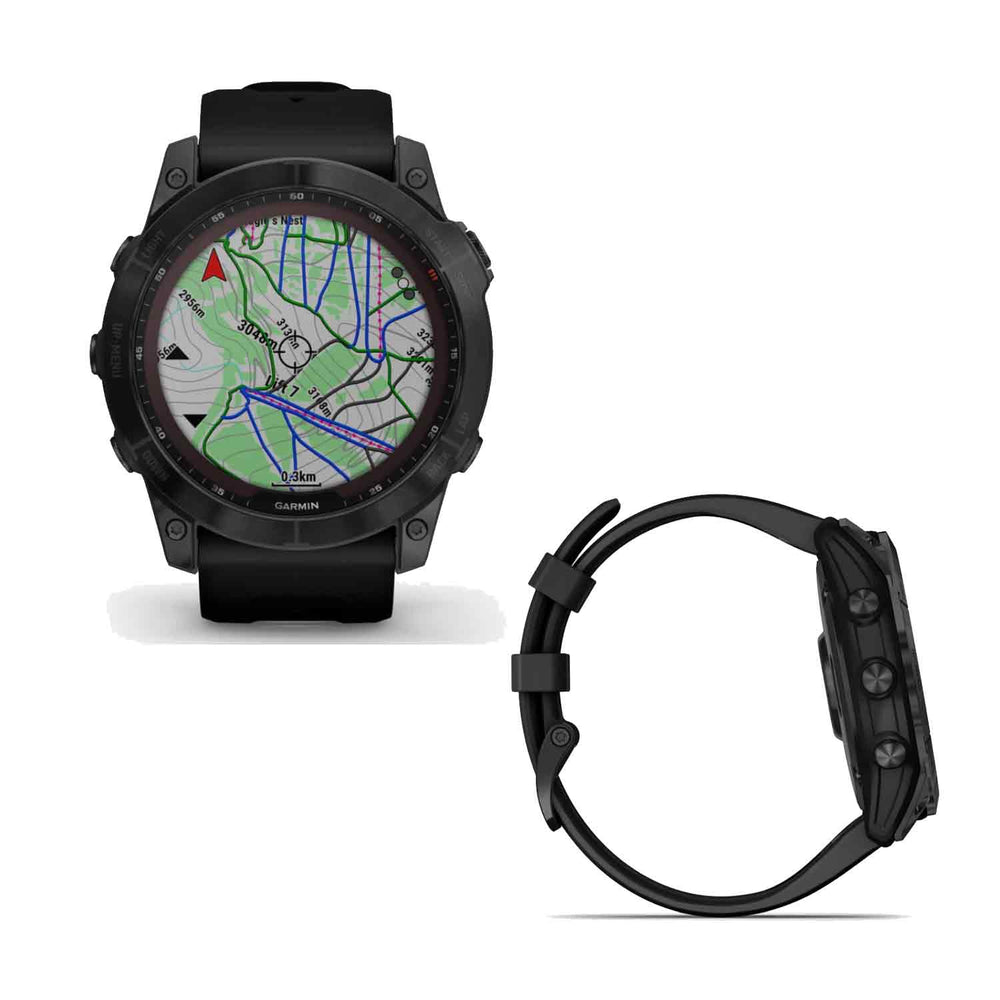 Garmin fēnix 7X Black Smart Watch - Sapphire Solar Edition