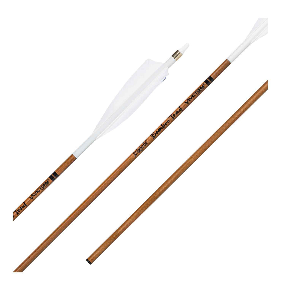 Victory Bamboo Trad Feather Fletched Arrows