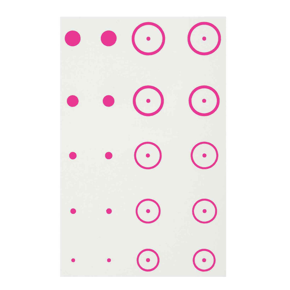 Gunstar Precision Target Rub-On Aiming Reticles
