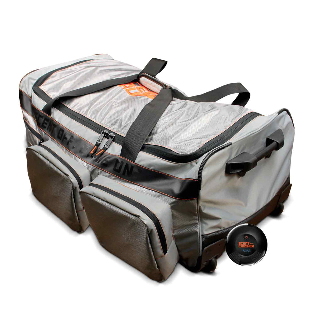 Scent Crusher Roller Bag Duffel with Halo Series Ozone Unit