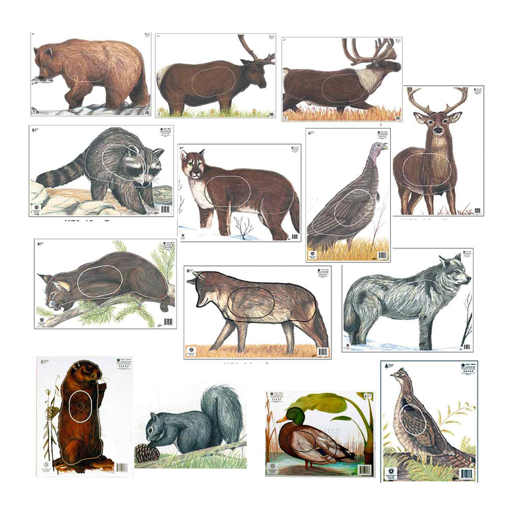 Maple Leaf Official PSAA Animal 14 Target Set