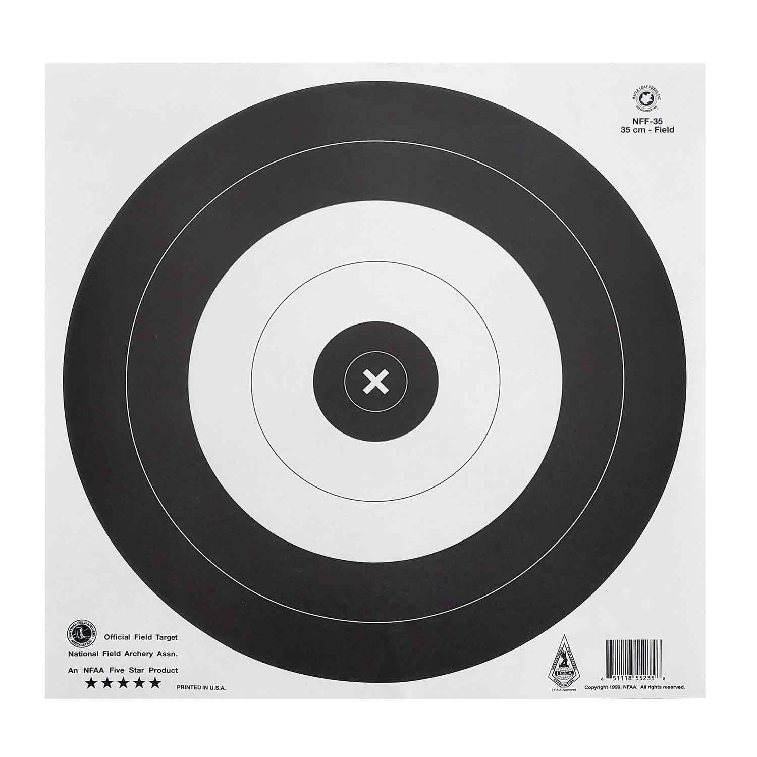 Maple Leaf 35cm NFAA Official Field Target Face