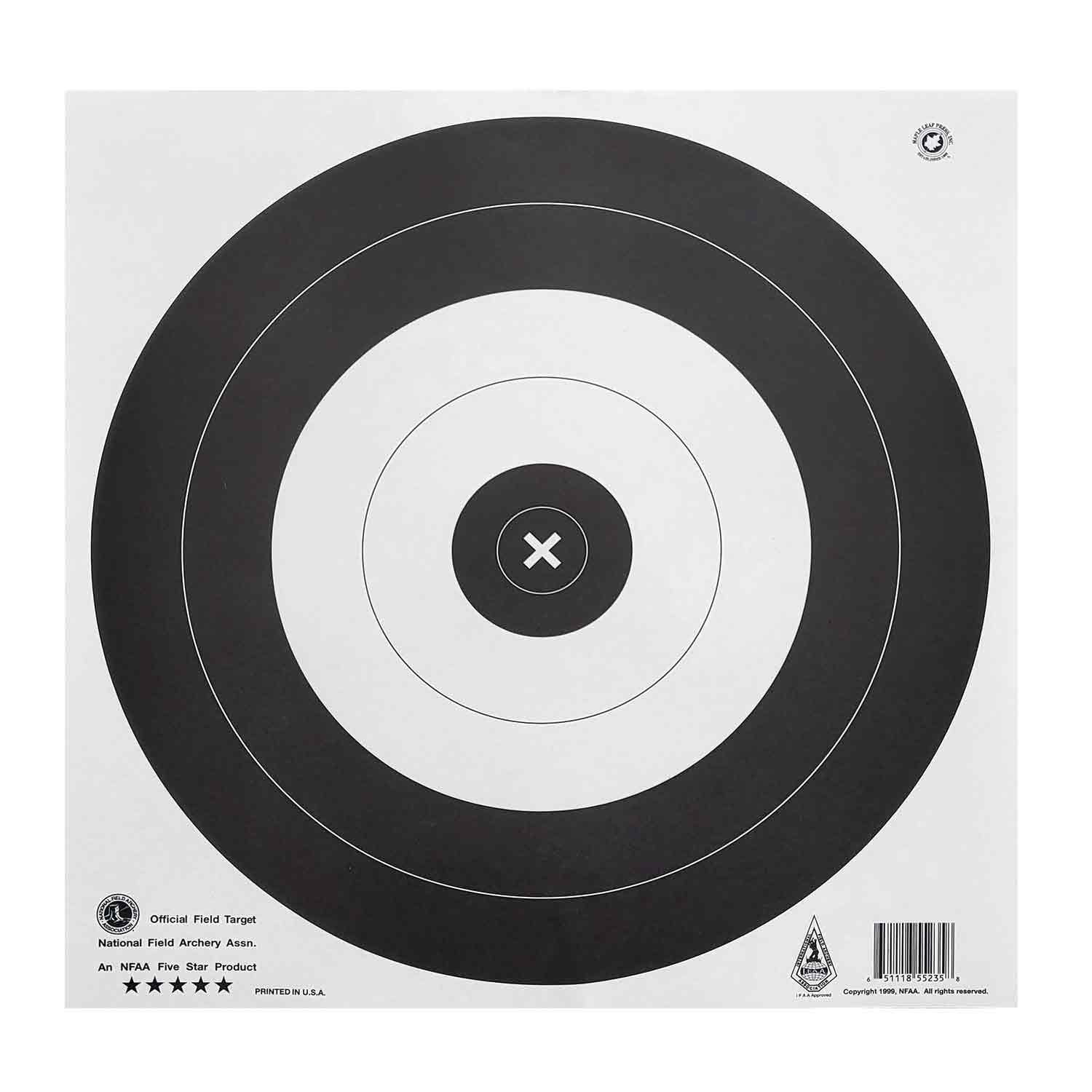 Maple Leaf 65cm NFAA Official Field Target Face