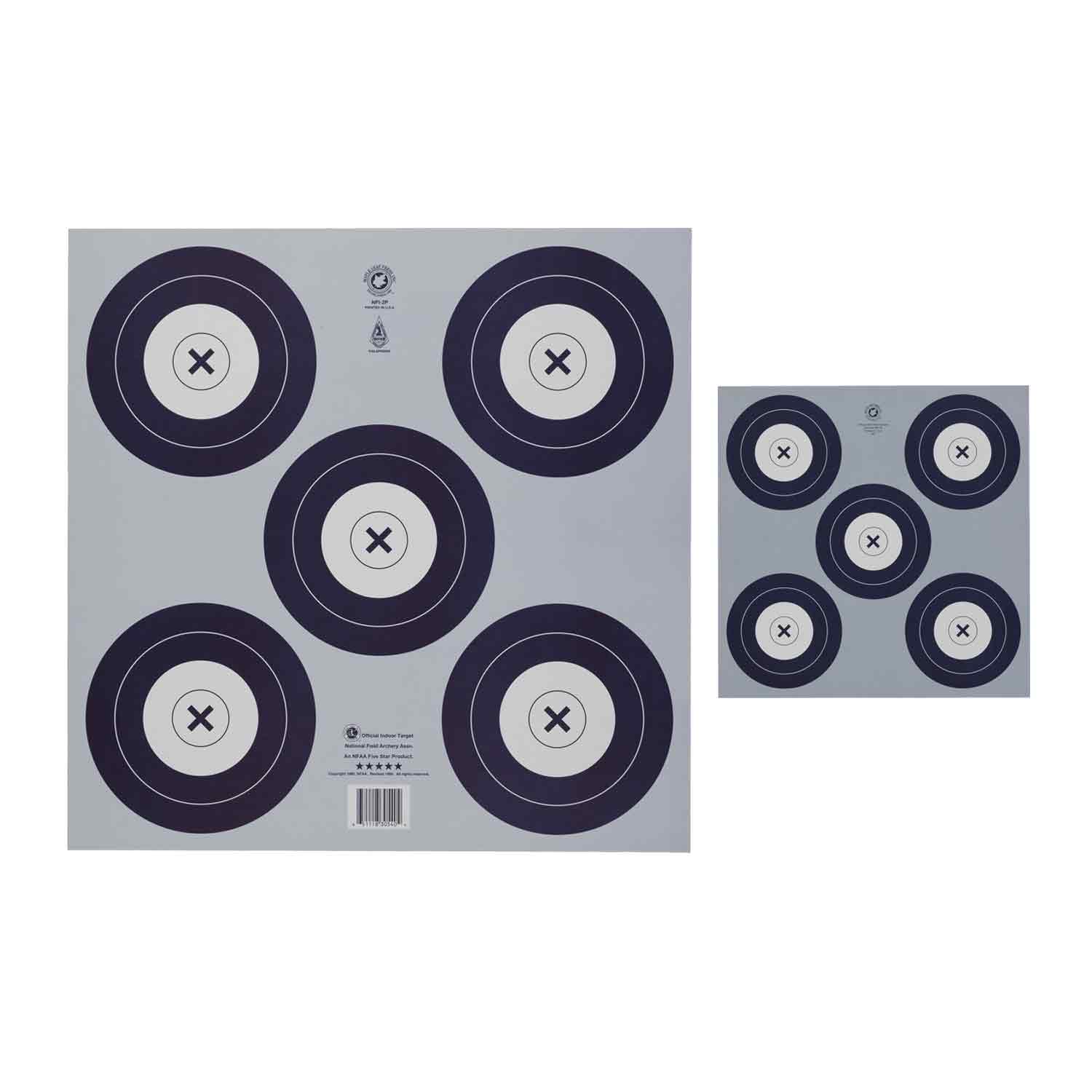 Maple Leaf Miniature NFAA Five Spot 40cm Target Face