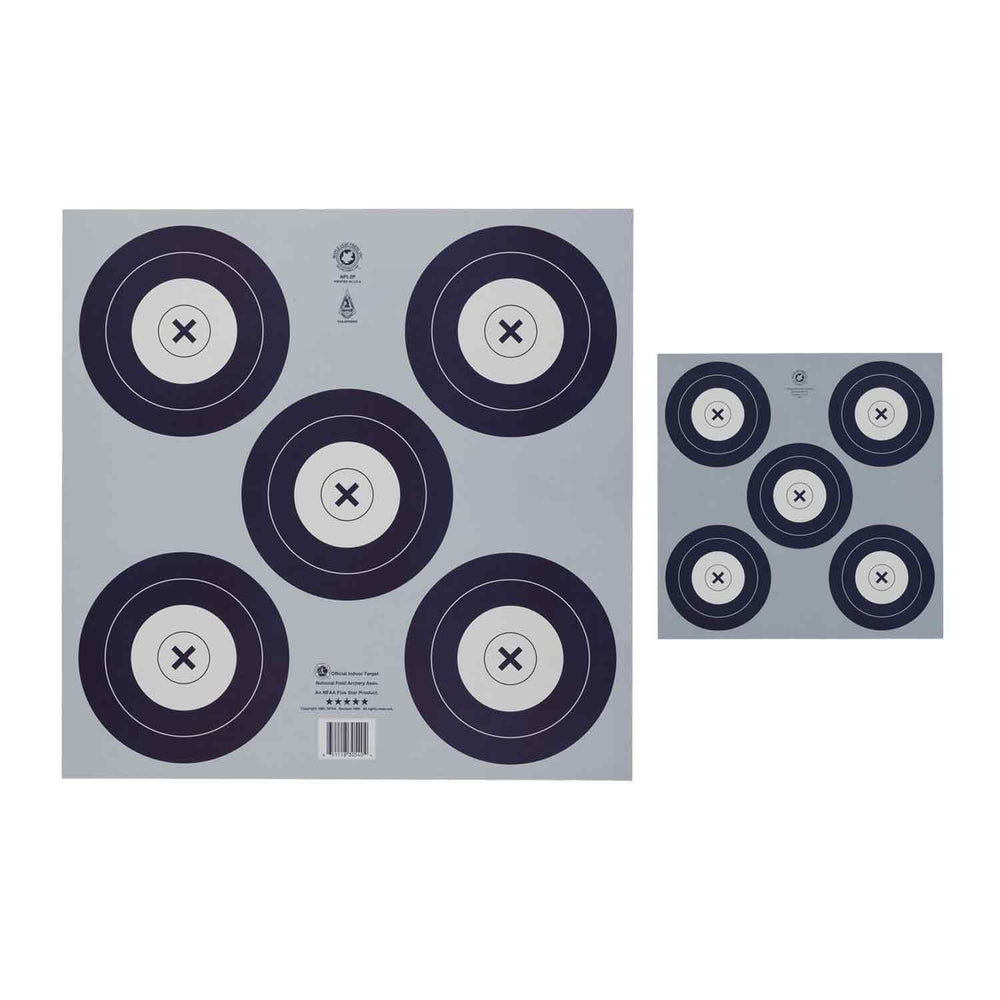 Maple Leaf Miniature NFAA Five Spot 40cm Target Face