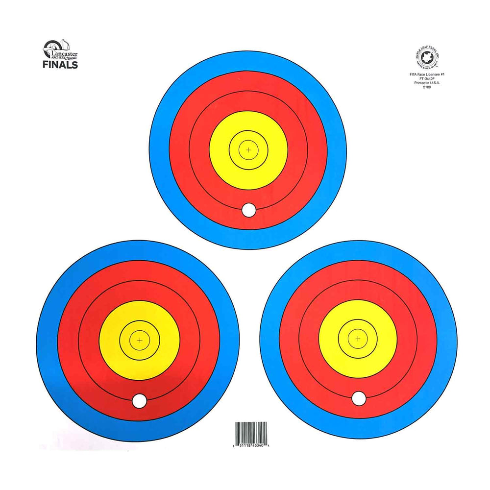 Maple Leaf LAS Classic Finals 3x40cm Target Face with Bonus Ring