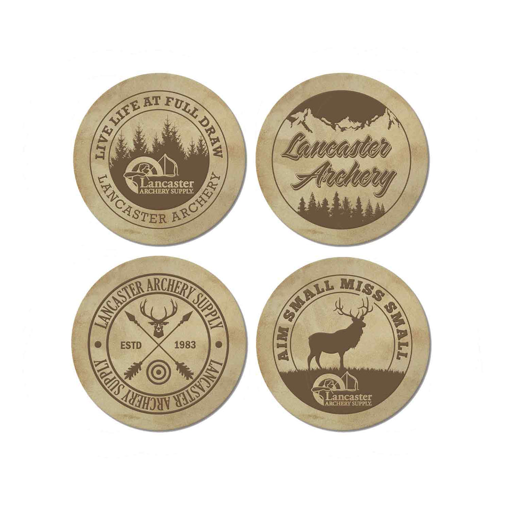 Lancaster Archery Supply Coaster Set