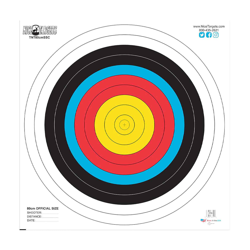 NiceTargets 80cm Single Spot Target Face