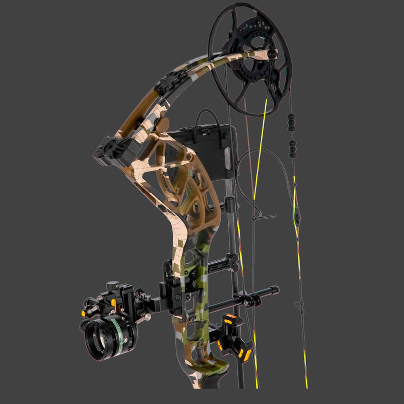 Bear Adapt 2HP Compound bow on a gray background