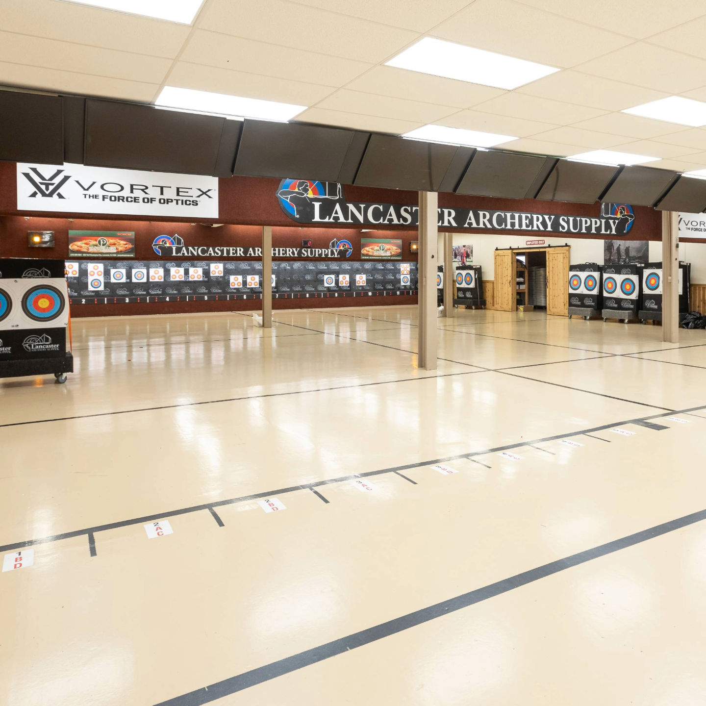 Indoor shooting range at Lancaster Archery Supply Pro Shop