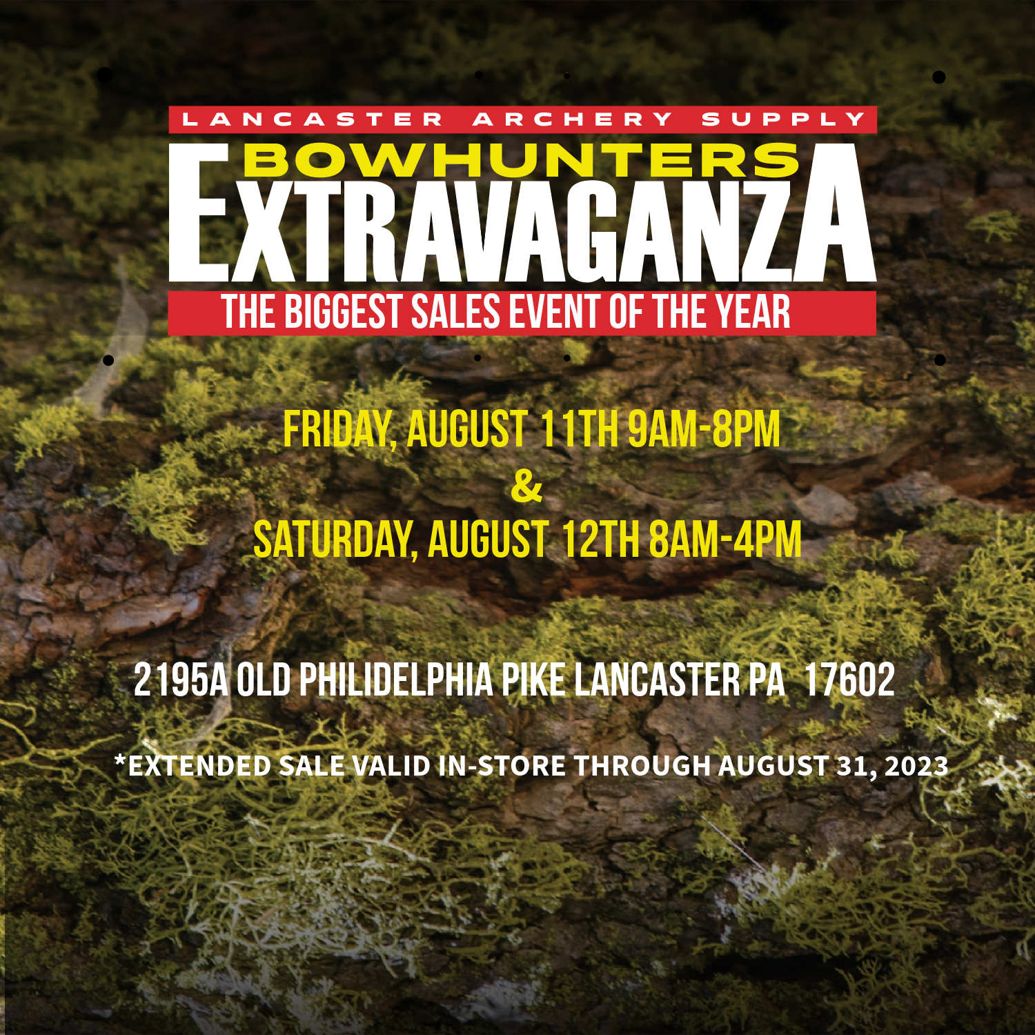 Bowhunters Extravaganza event in-store fun.