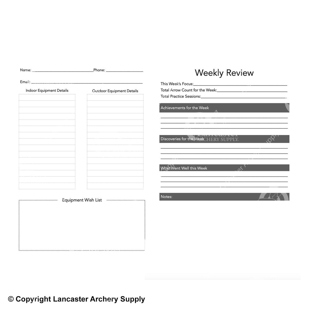 2021 Kaminski Archery Performance Planner
