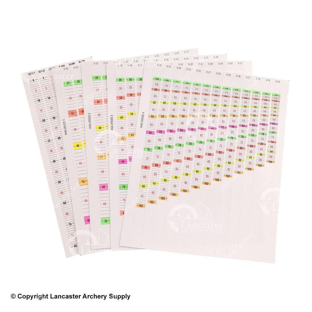 HHA Speed Dial Crossbow Sight Tapes