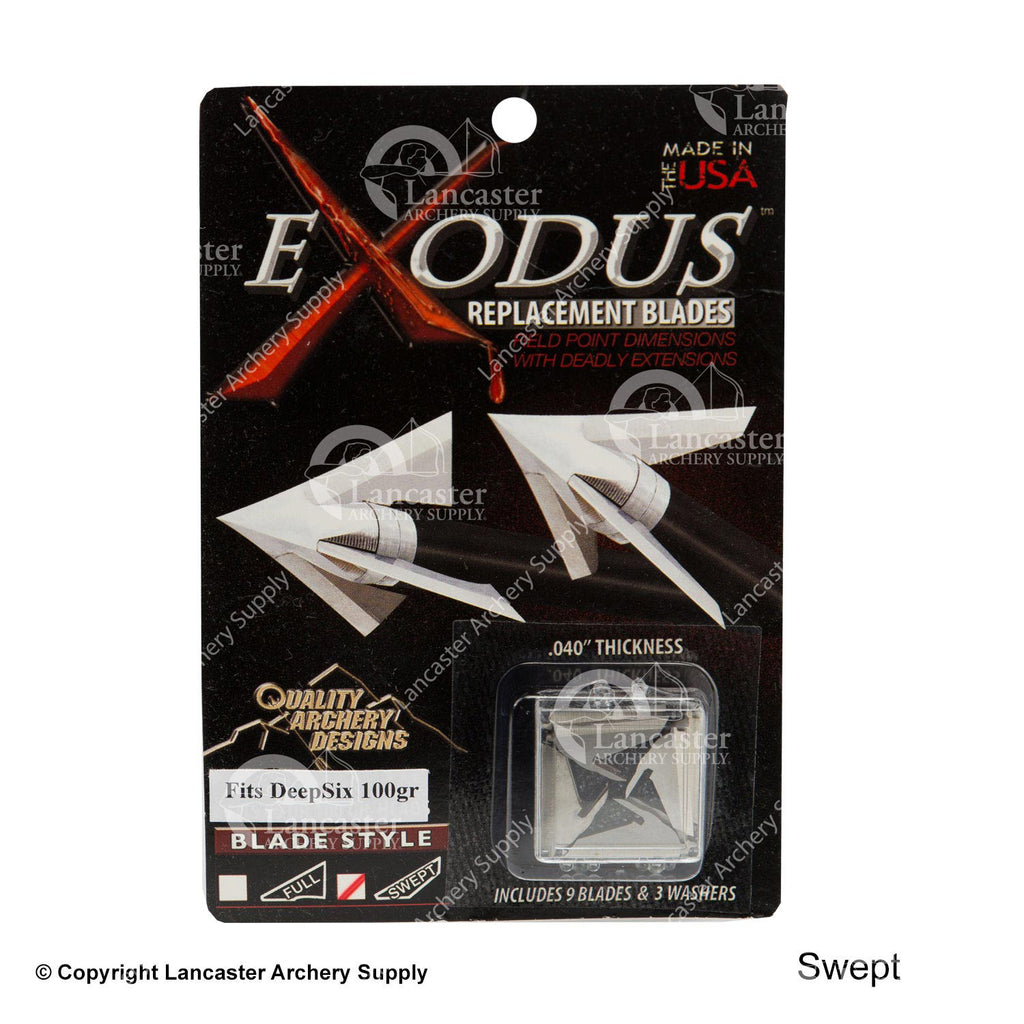 QAD Exodus Replacement Blades (Deep Six) Lancaster Archery Supply