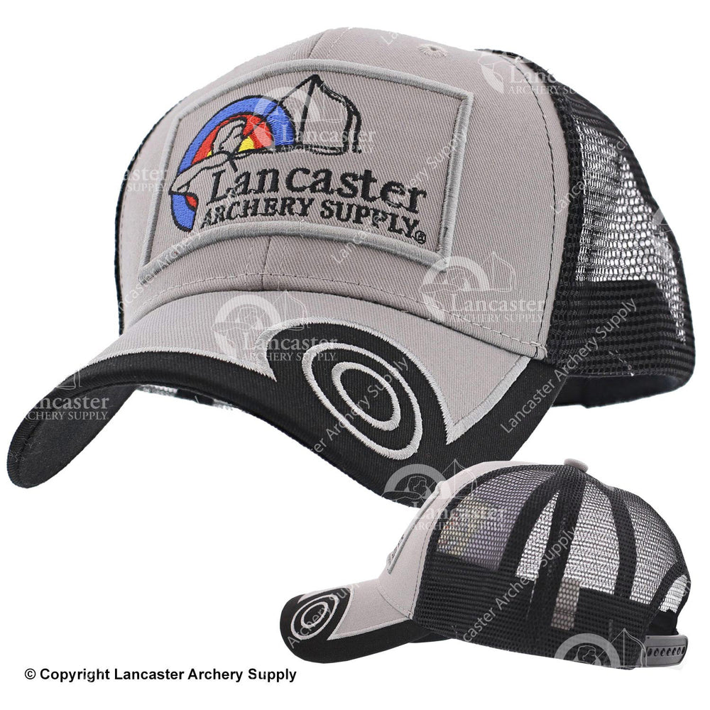 Lancaster Archery Supply Gray/Black Patch Cap