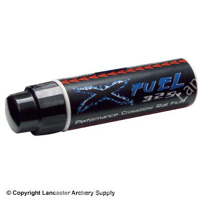 A bottle of crossbow rail lube used so that the crossbow string can run smoothly down the rail.