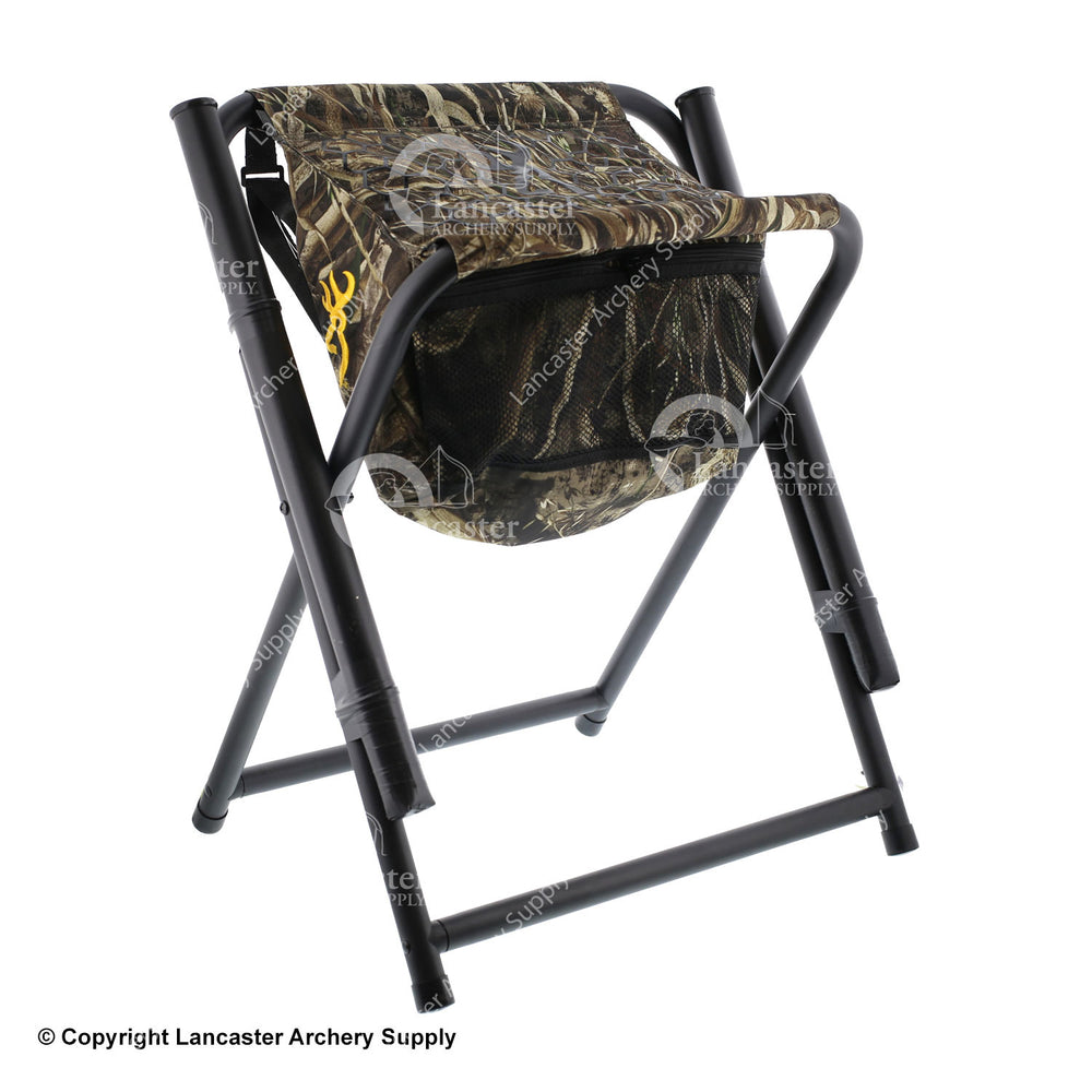 X-Spot Tall Deluxe Browning Shooting Stool with Cooler & Arrow Tubes