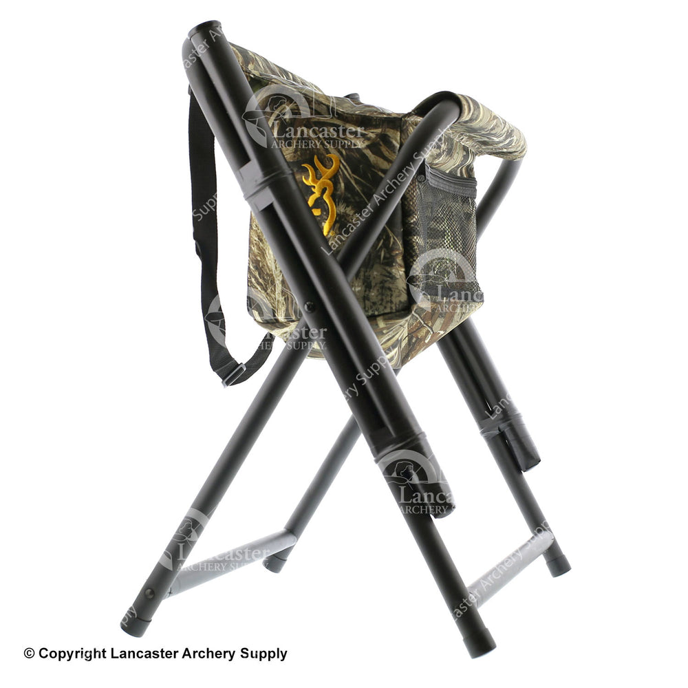 X-Spot Tall Deluxe Browning Shooting Stool with Cooler & Arrow Tubes
