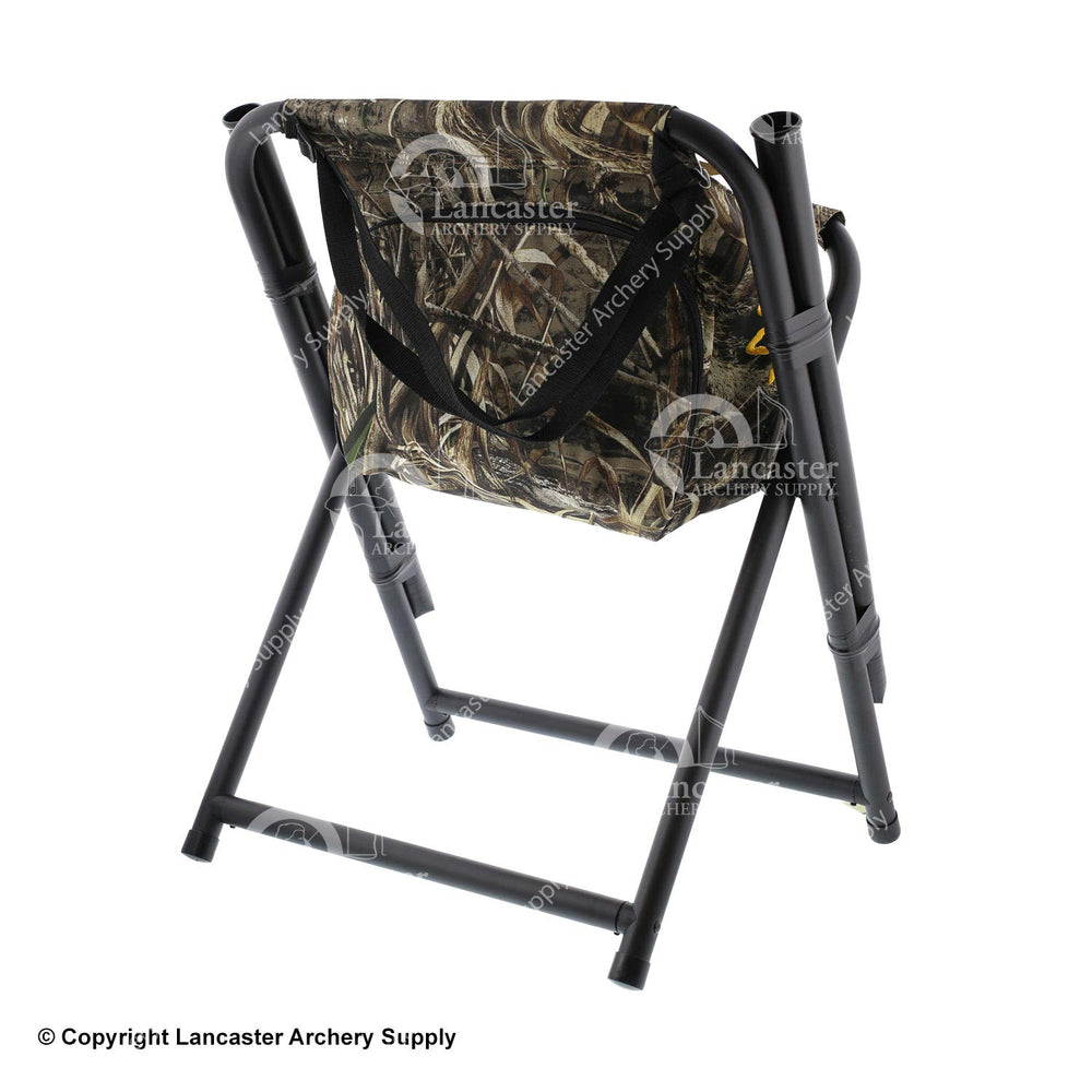 X-Spot Tall Deluxe Browning Shooting Stool with Cooler & Arrow Tubes