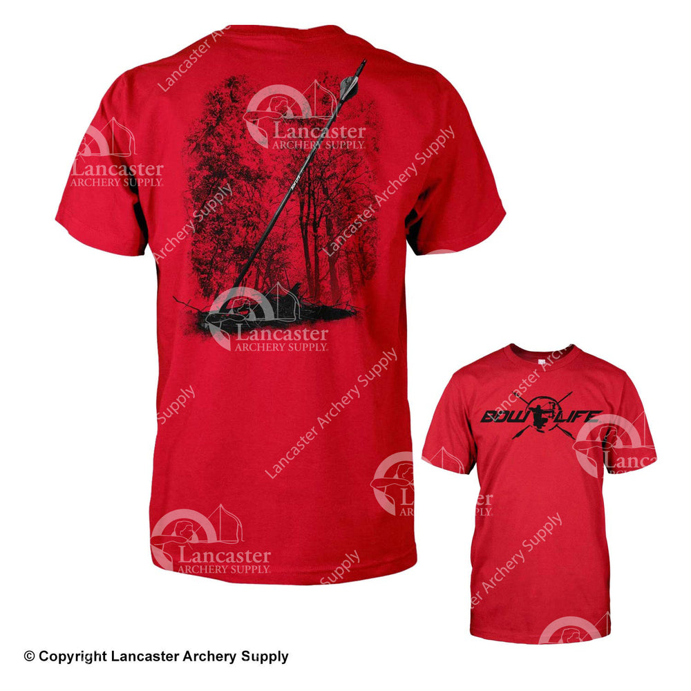 Bow Life Men's Center Shot Red Short Sleeve T-Shirt