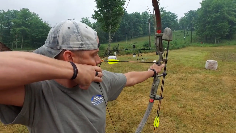 Traditional archery aiming techniques