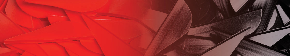 Abstract design with red, black, and white colors