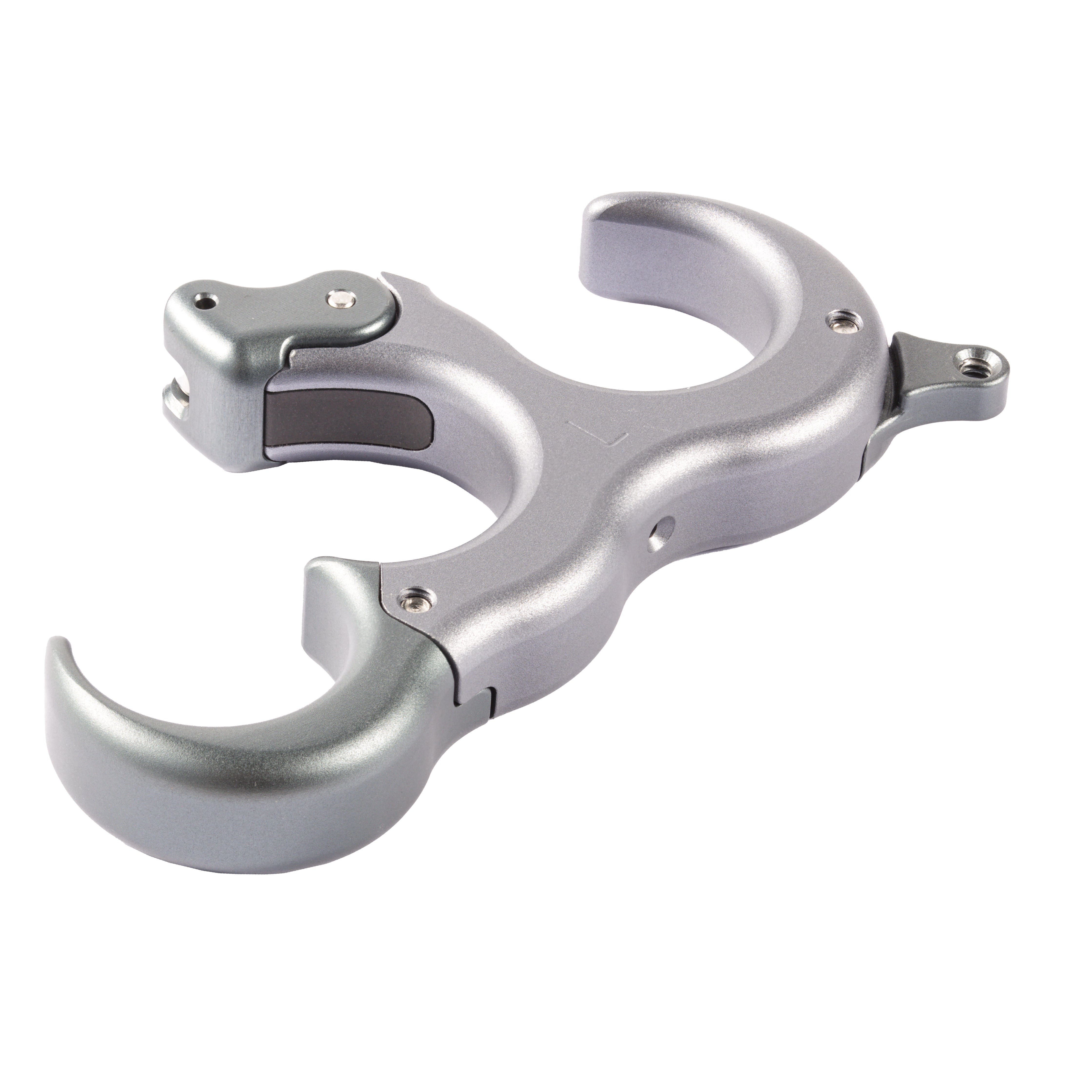 Full image of the ULTRAVIEW UV Hinge 2 laying flat with sizing letter engraving visible with the capital letter 