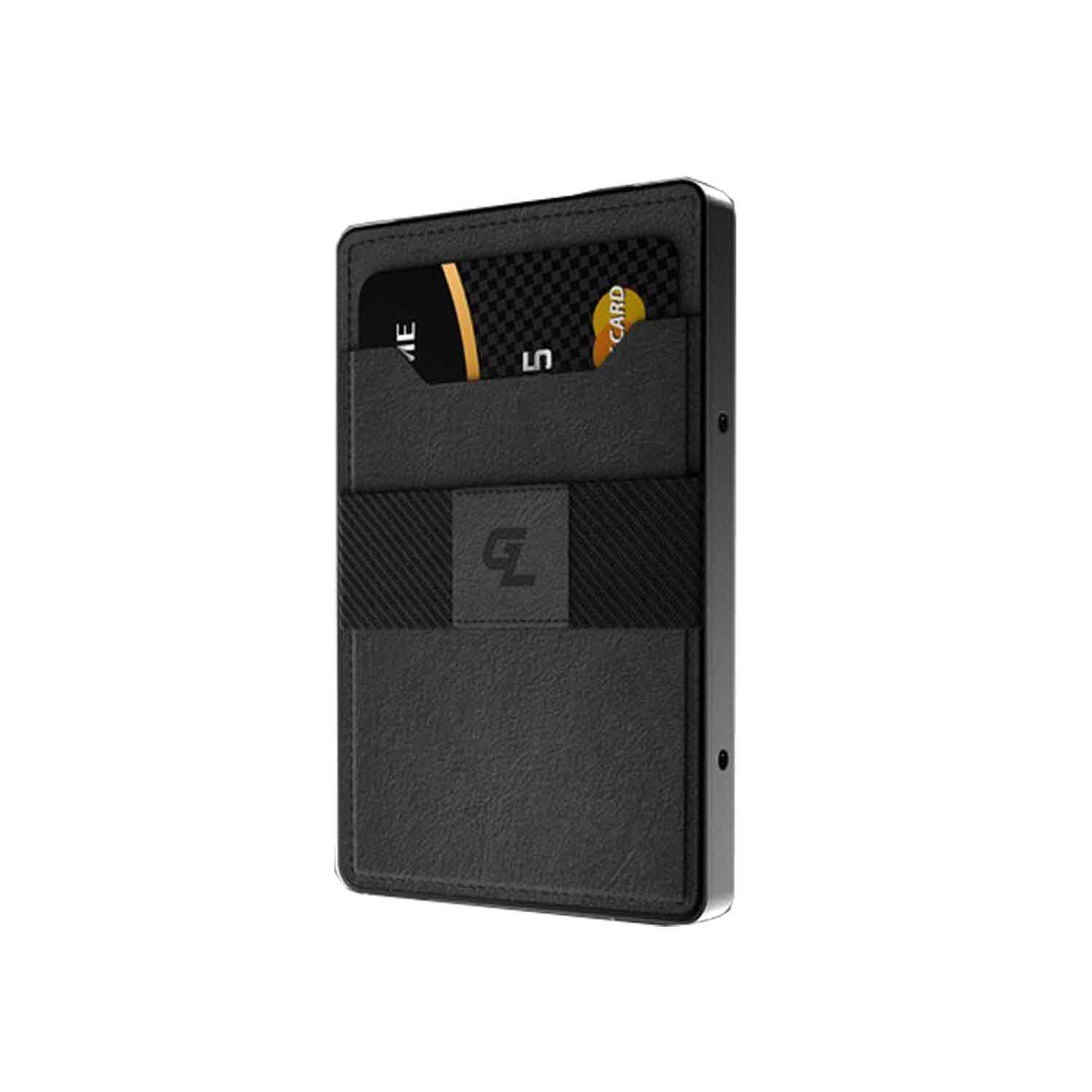 Groove Life Groove Wallet (Gun Metal with Black Leather Card Sleeve)