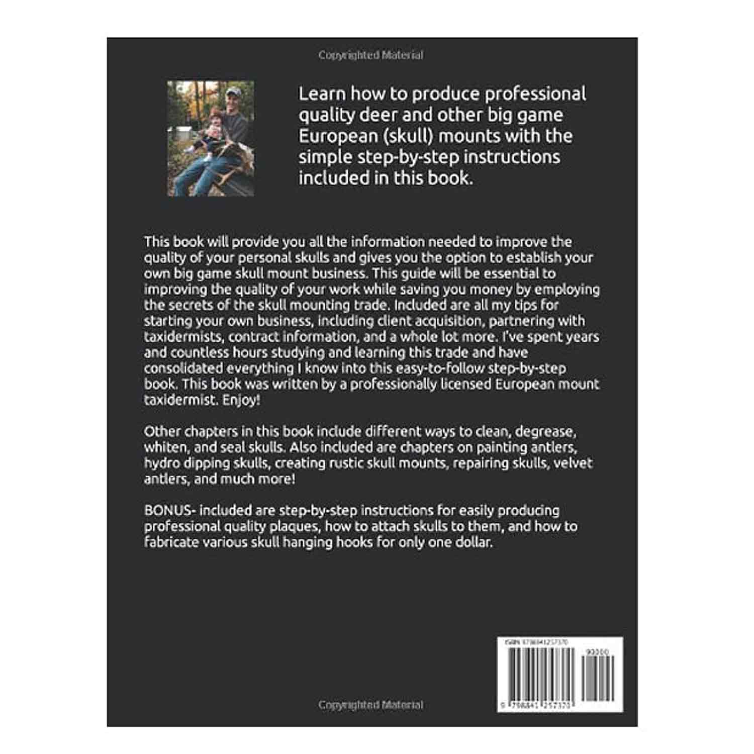European Skull Mount Process Book by Kyle Hackett