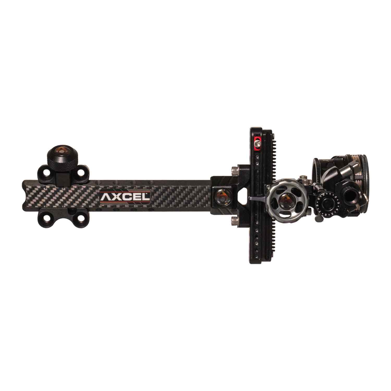 Right Hand Axcel Landslide Plus Carbon Pro Slider Sight AV-41 1 pin .010 Scope Right Hand Axcel Landslide Plus Carbon Pro Slider Sight AV-41 1 pin .010 Scope