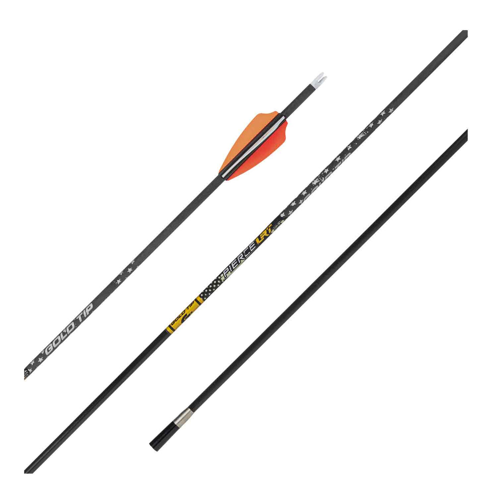 Gold Tip Pierce LRT Fletched Arrows