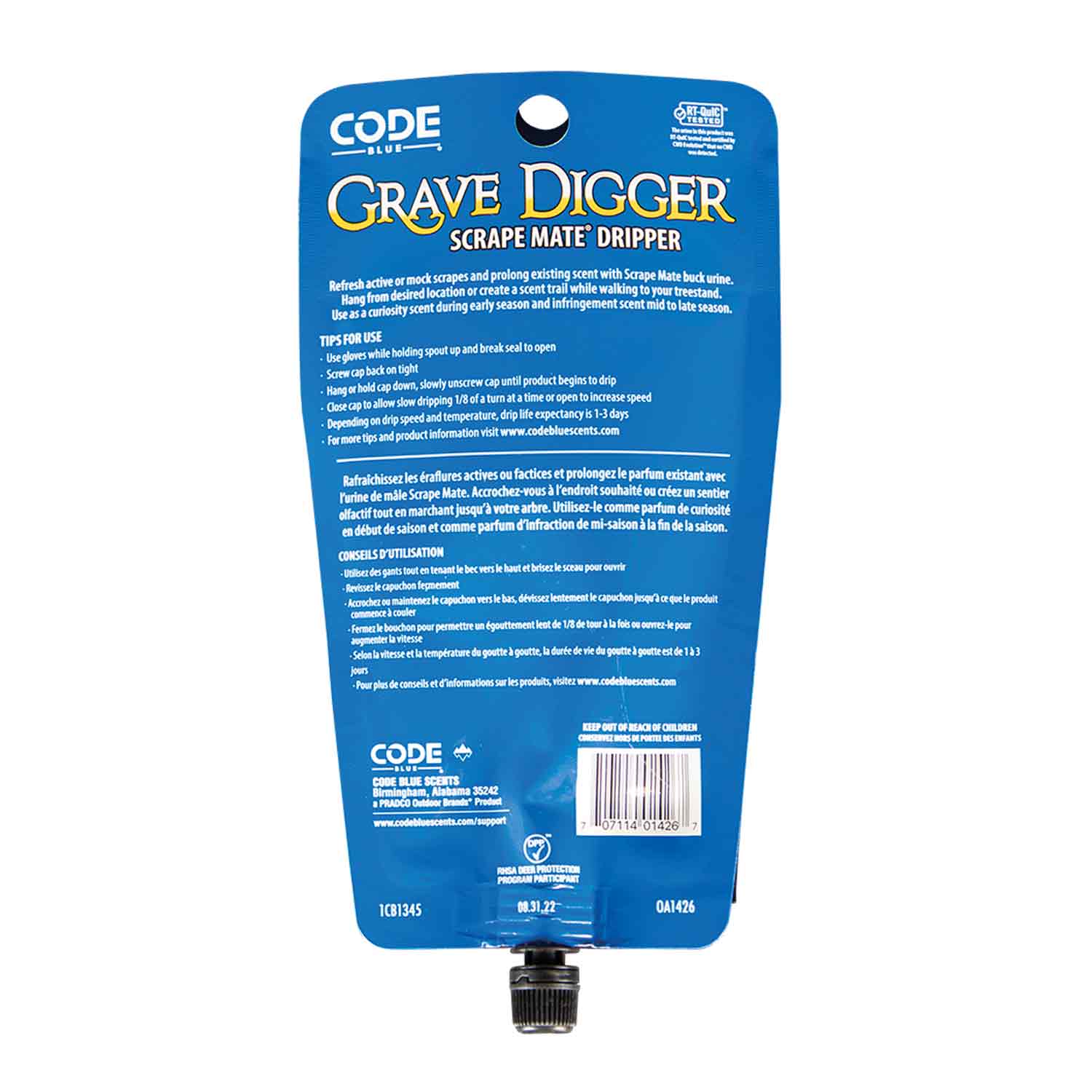Code Blue Grave Digger Scrape Mate Dripper (2 oz)