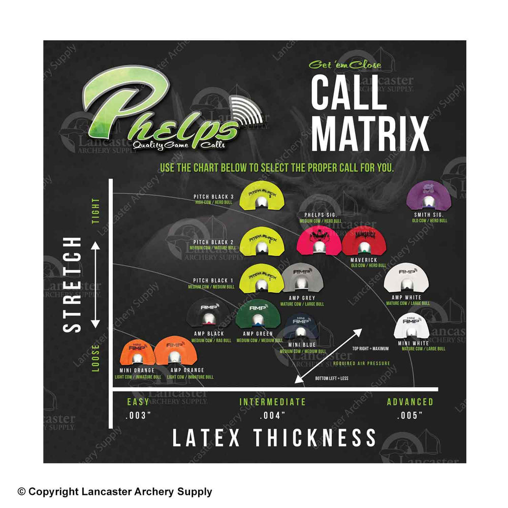 Phelps Amp Diaphragm Elk Call Lancaster Archery Supply