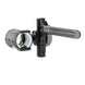 ULTRAVIEW UV SLIDER Bow Hunting Sight side mount option with triple pin 3 horizontal pin configuration. Full image of sight, light kit, level, and triple marks. 