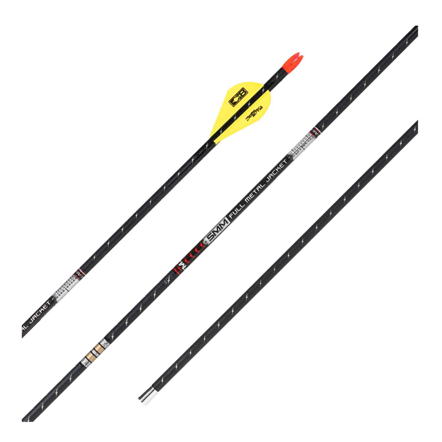 Easton FMJ 5mm Fletched Arrows w/Half-Outs