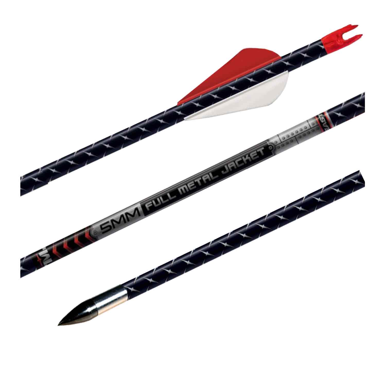 Easton FMJ 5mm Fletched Arrows w/Half-Outs