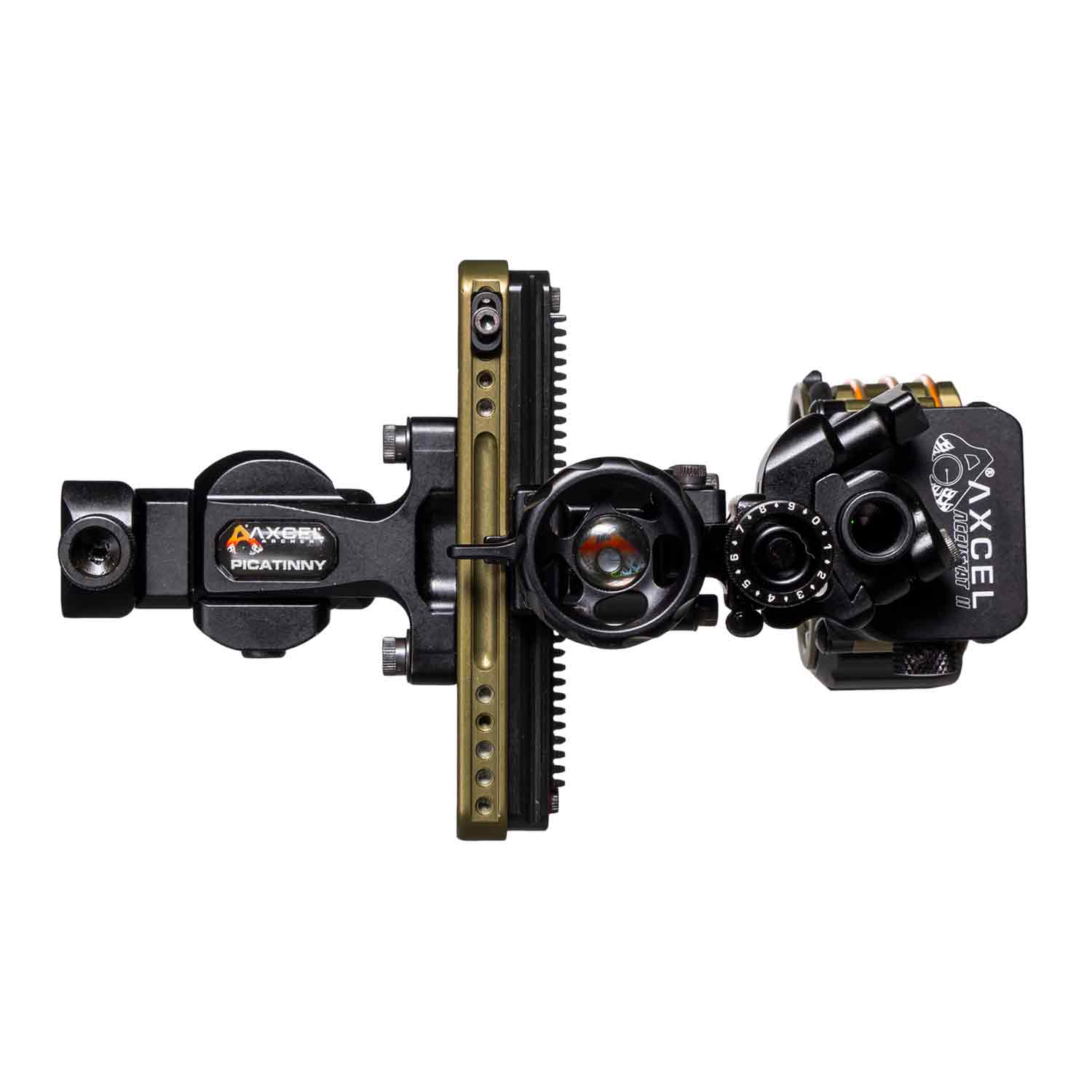 Axcel Landslyde Custom Series Bowhunting/Black Picatinny Slider w/Accustat II Scope (.019