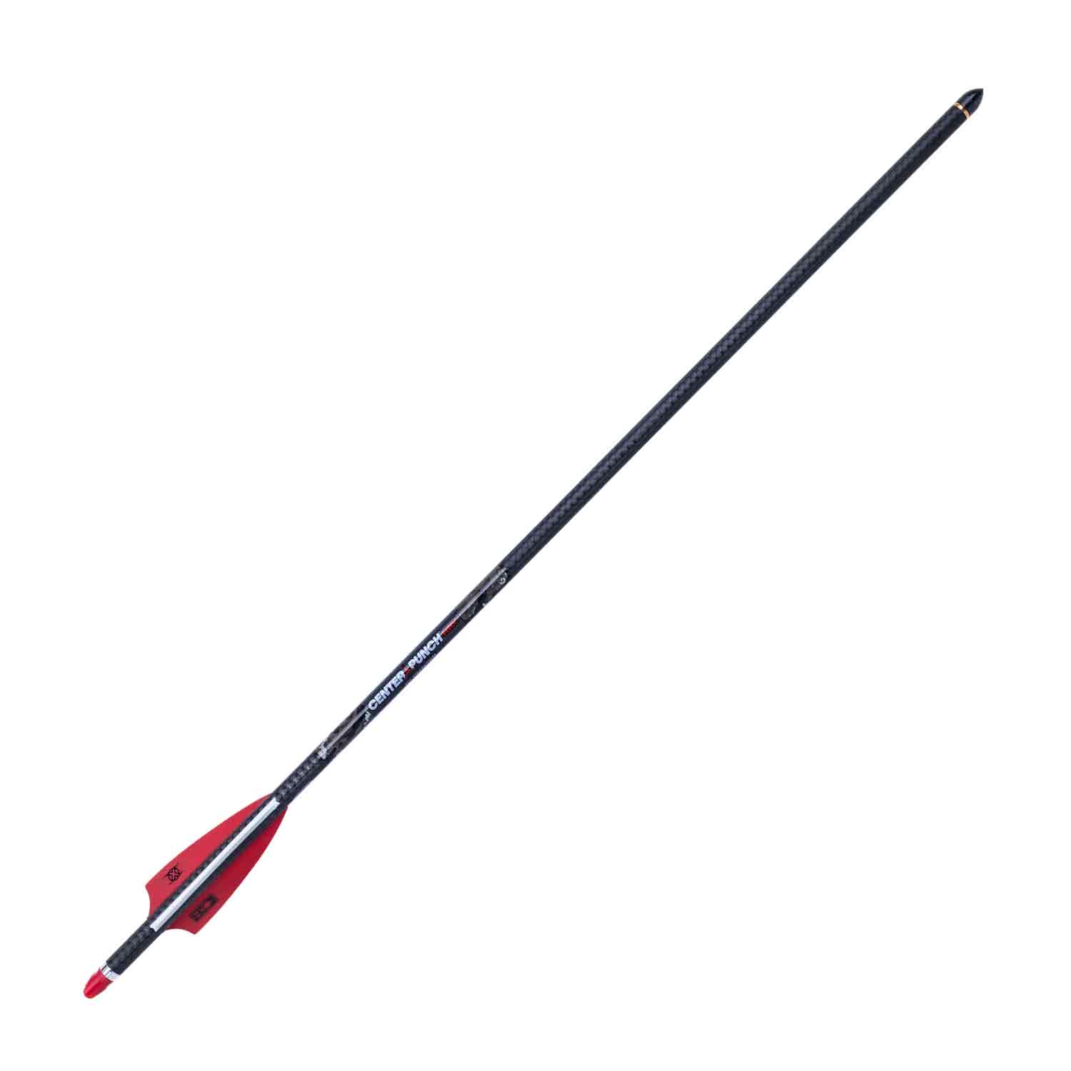 TenPoint CenterPunch HPX 20 Carbon Arrows w/Red Alpha-Nock HPX (6