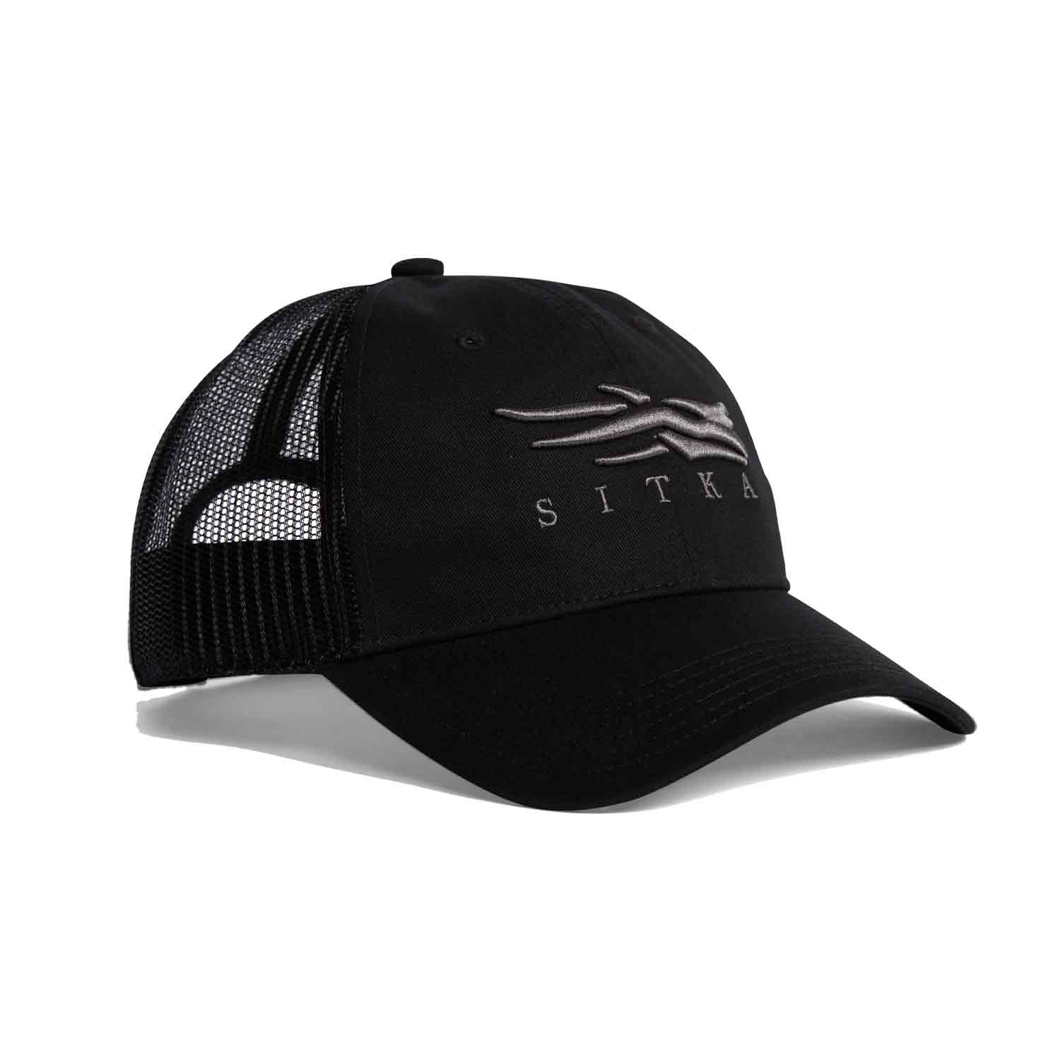 Sitka Icon Lo Pro Black/Charcoal Trucker Hat