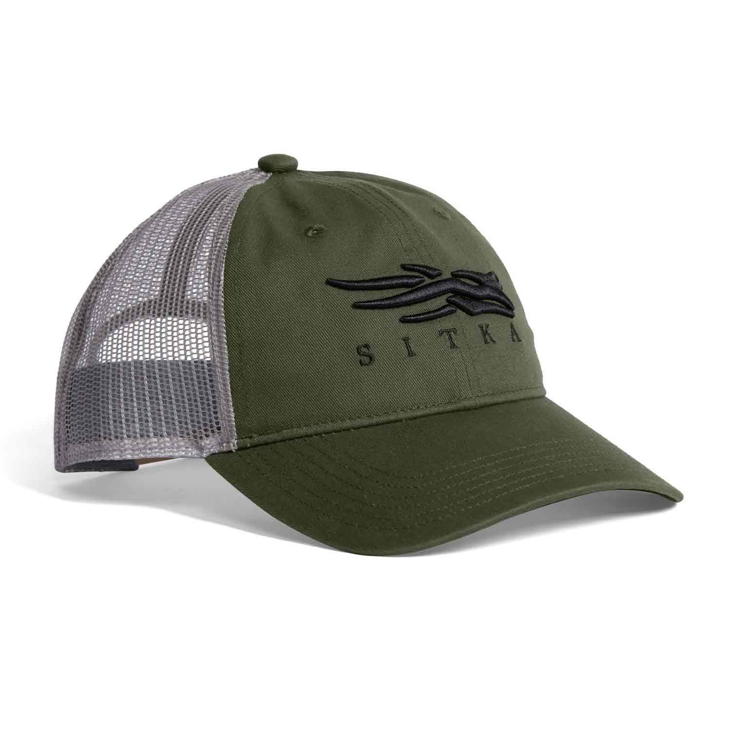 Sitka Icon Lo Pro Olive Green Trucker Hat