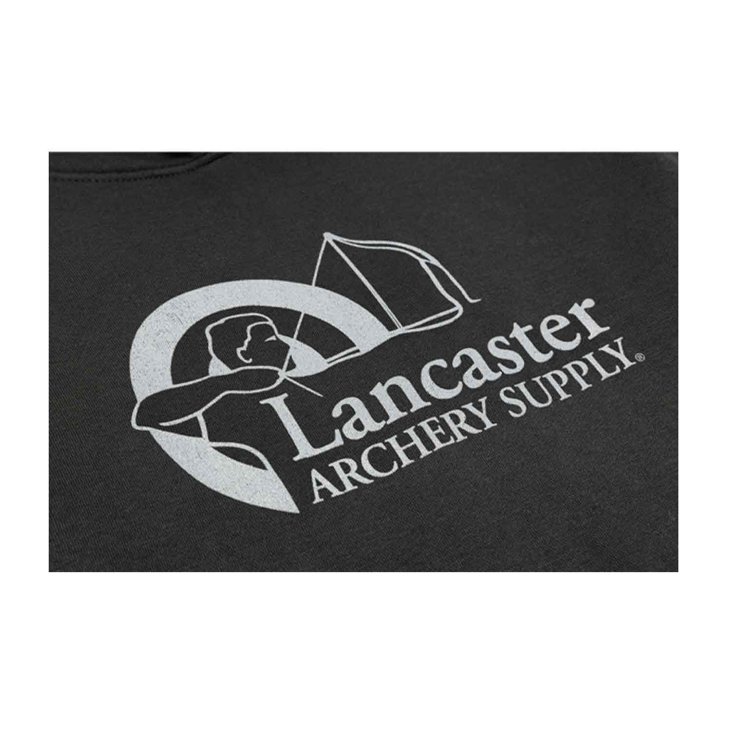 LAS Classic Crest Black Hoodie Lancaster Archery Supply