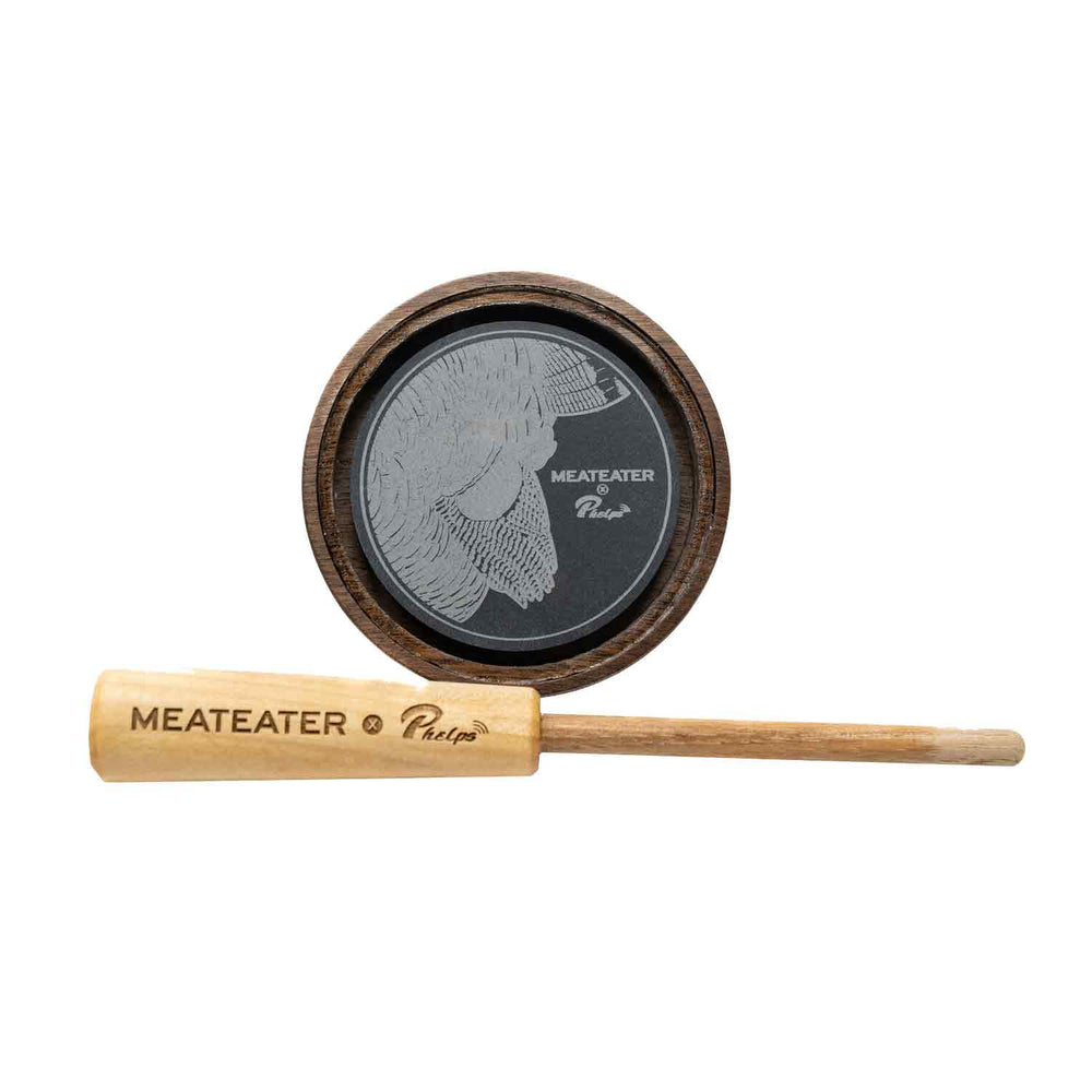 Phelps MeatEater X Walnut Crystal/Slate Turkey Pot Call